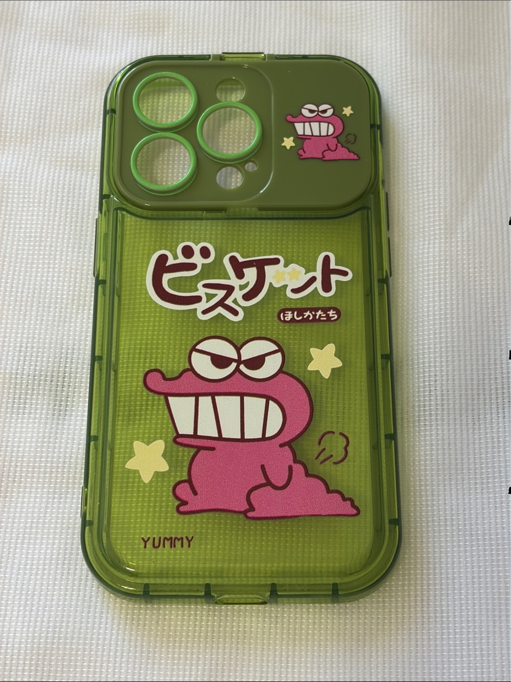 Shin Chan Cartoon iPhone 14 Pro Case with Mirror